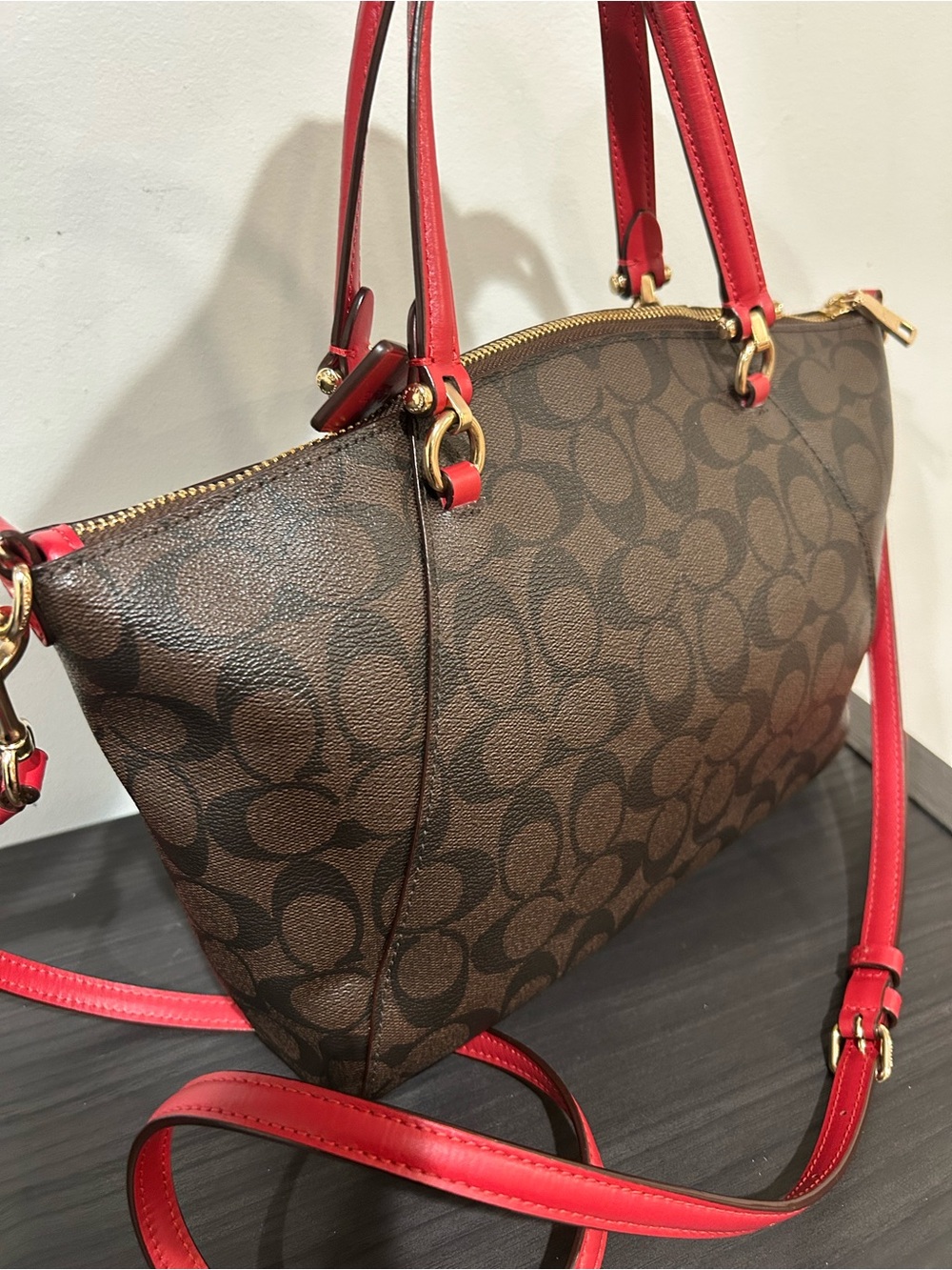 Coach Prairie Satchel in Signature Canvas (Style#F79998) EUC - Picture 10 of 11